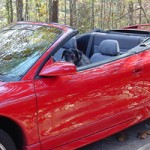 Her new sporty car